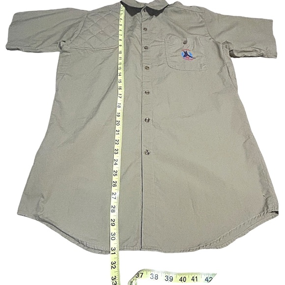 Columbia Sportswear Shooting Shirt Men’s Small Quilted Shoulder Hunting Fishing - Picture 4 of 13